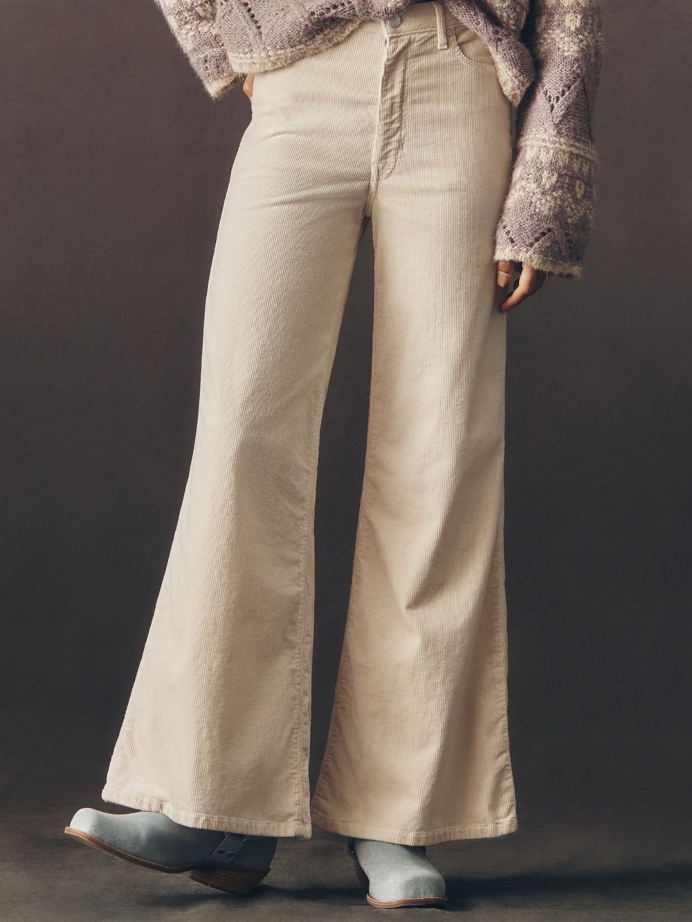 Pilcro The Robbie Corduroy High Rise Flare Pants NWOT - Picture 2 of 6